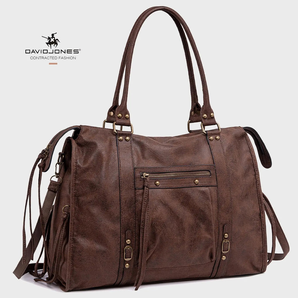 Grand Sac à Main Cabas XL Fourre-Tout Daim Suède David Jones