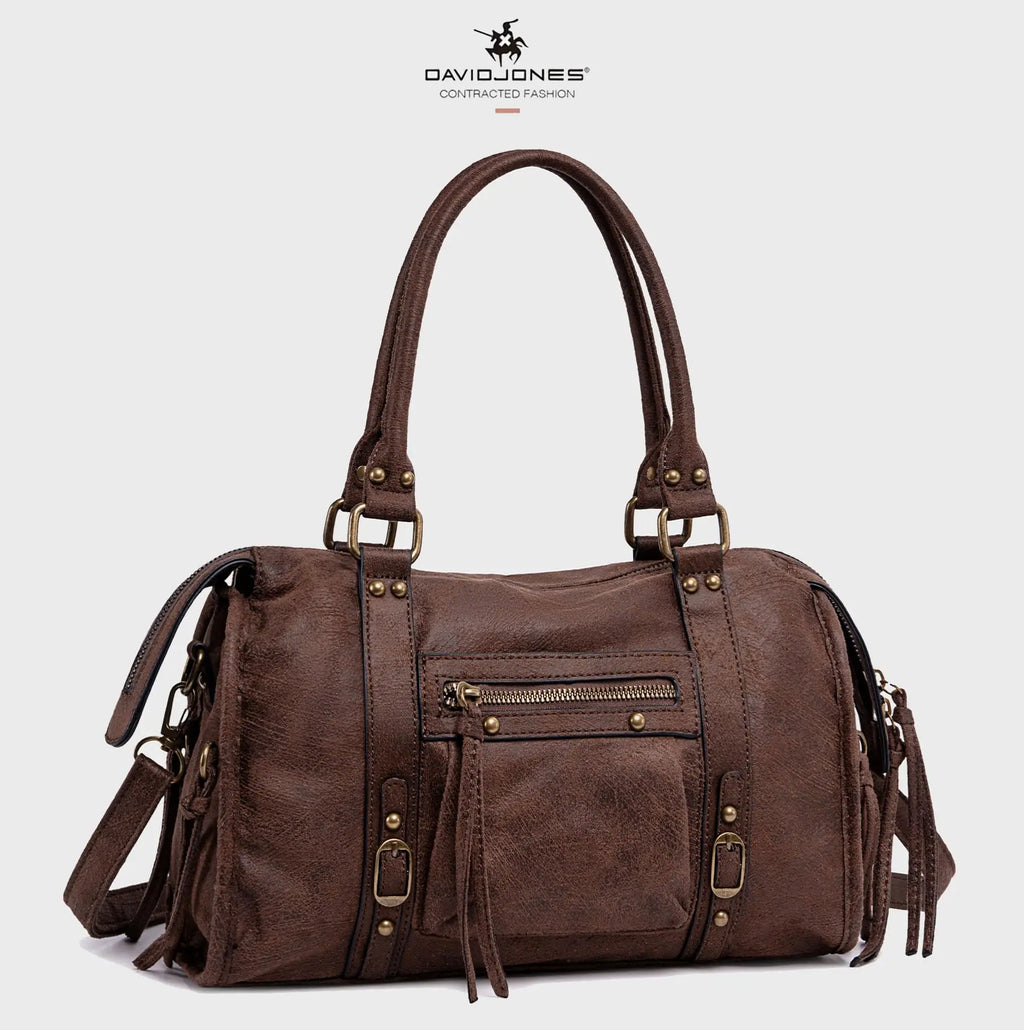 Petit Sac à Main Daim Porté Bandoulière Epaule Suède David Jones