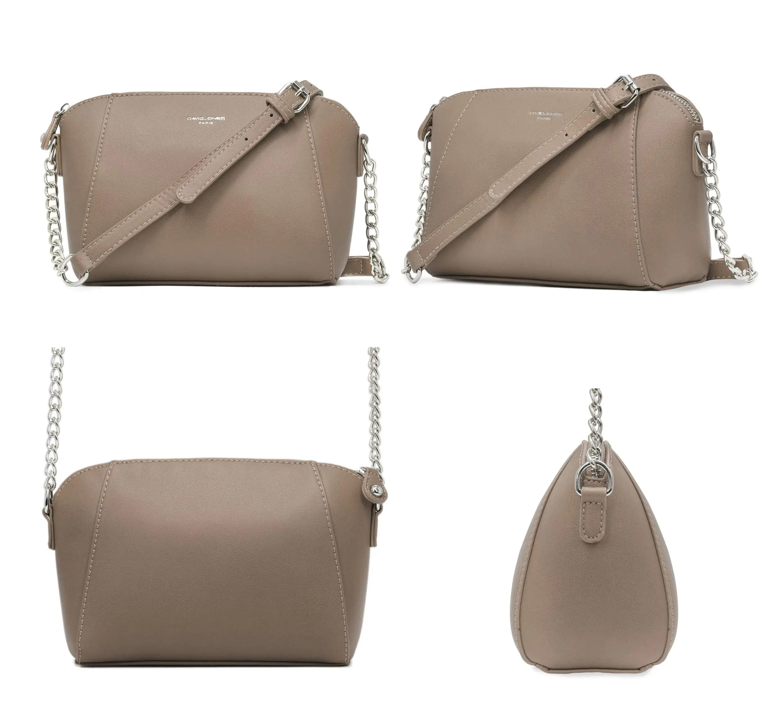 Petit sac bandoulière trapèze David Jones
