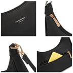 Petit sac porté épaule forme banane David Jones