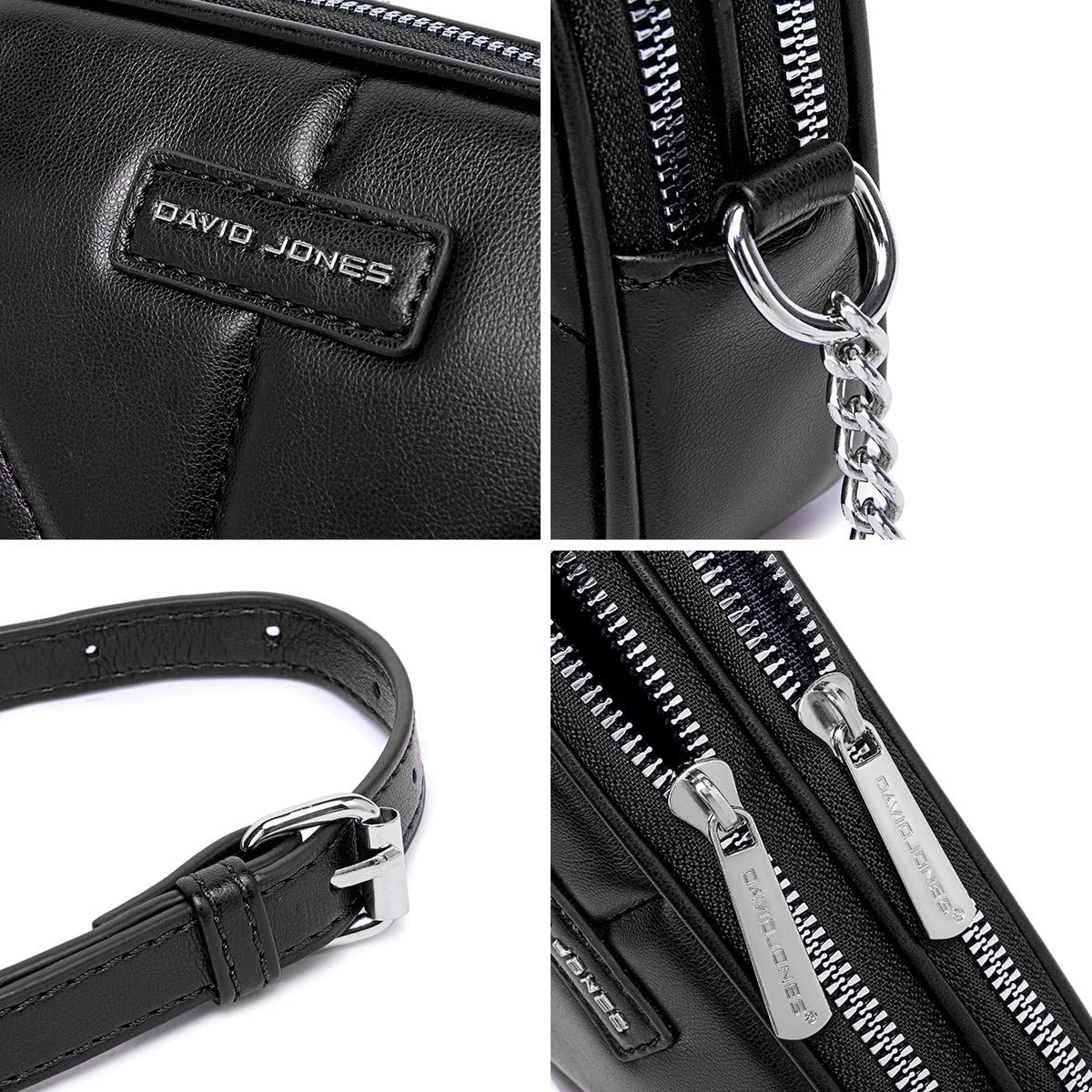 Petit sac bandoulière multipoche David Jones