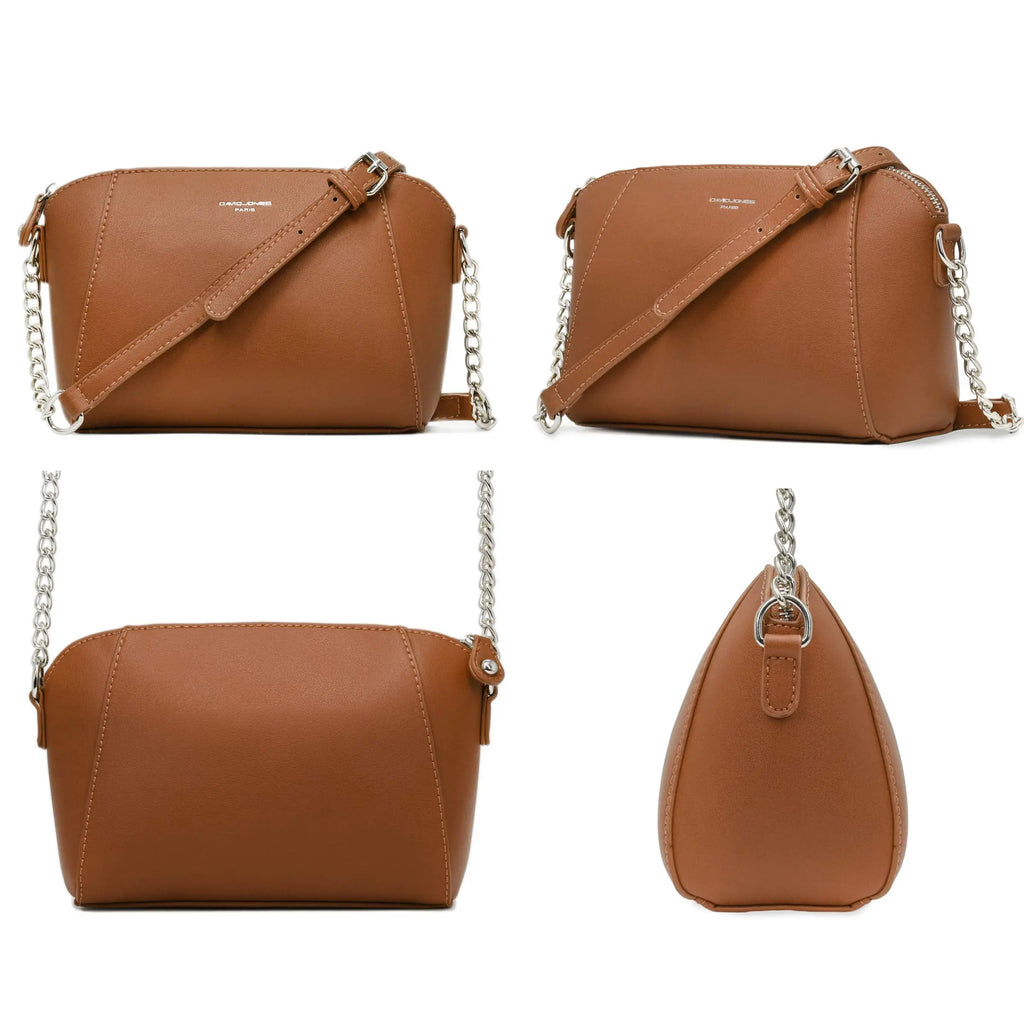 Petit sac bandoulière trapèze David Jones