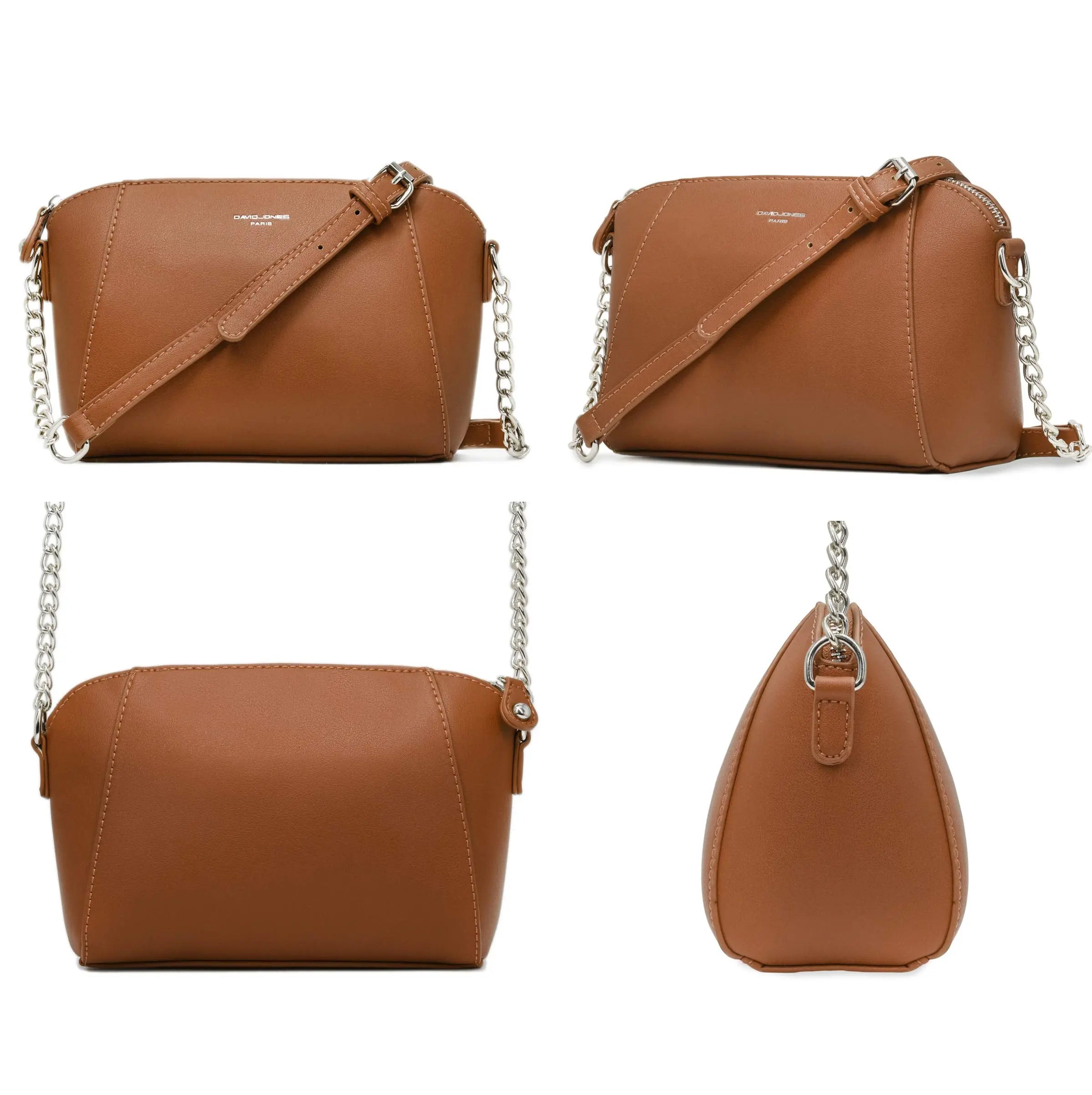 Petit sac bandoulière trapèze David Jones