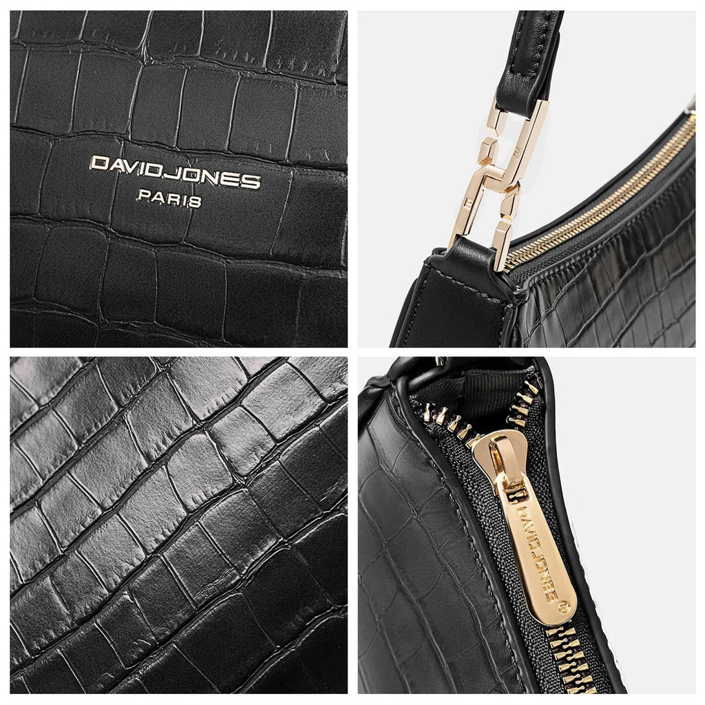 Petit sac bandoulière crocodile David Jones