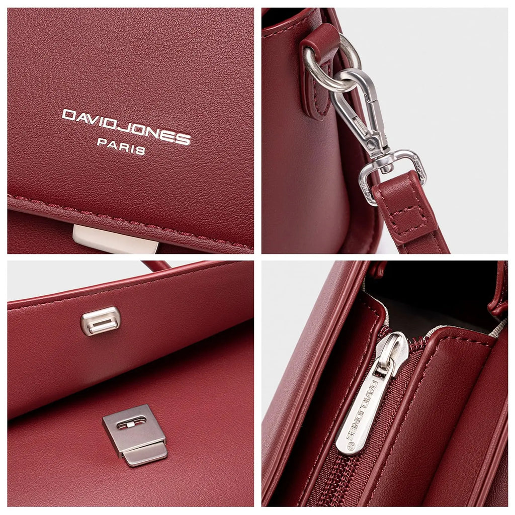 Sac bandoulière besace rabat David Jones