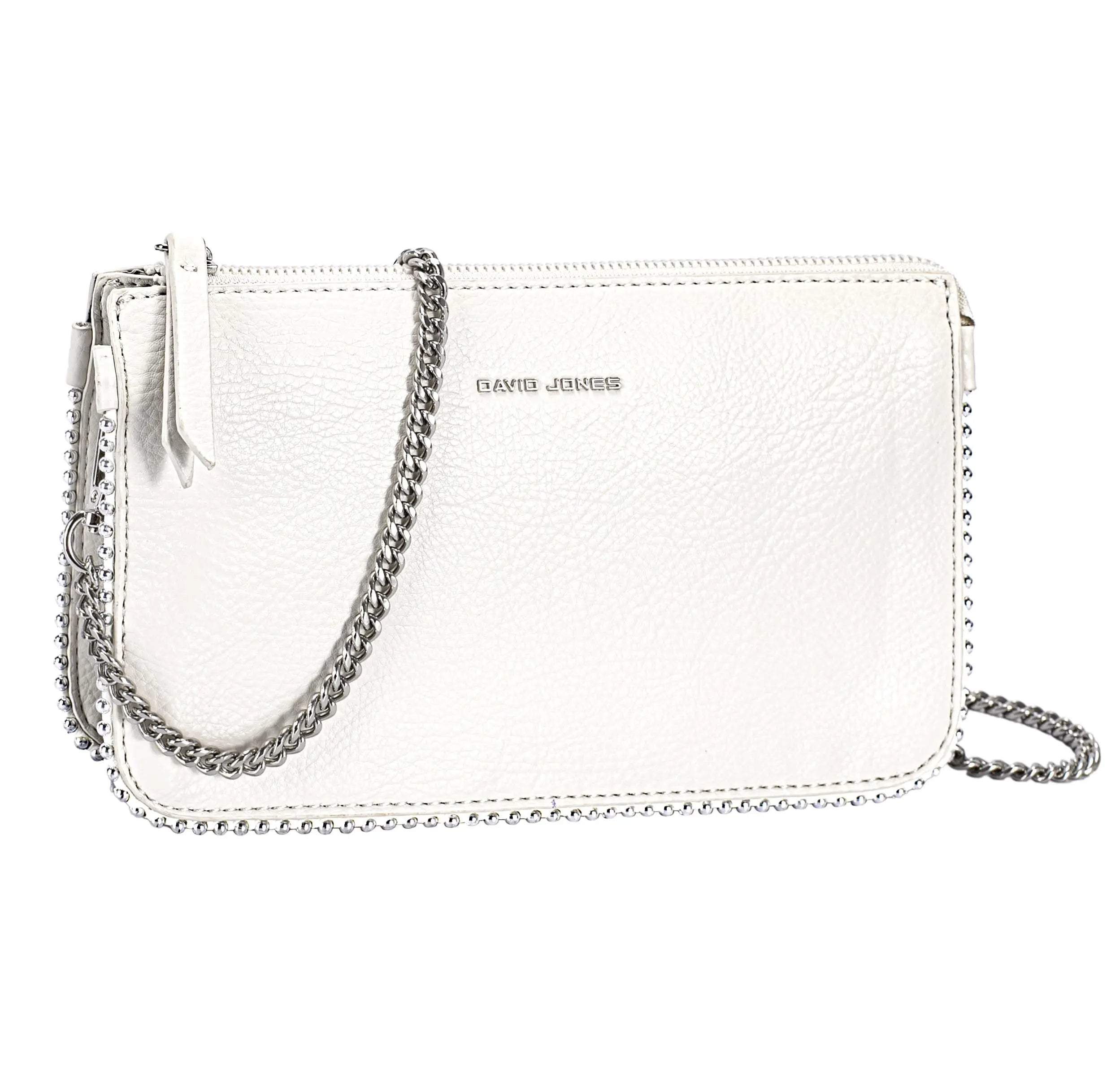 Petit sac bandoulière perle David Jones