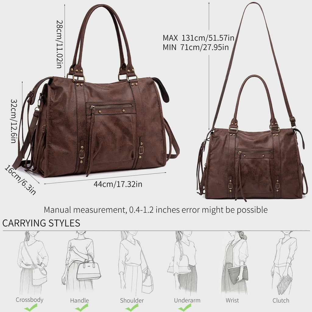 Grand Sac à Main Cabas XL Fourre-Tout Daim Suède David Jones