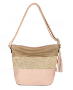 Sac bandoulière pailletté tricolore CRAZYCHIC