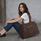 Grand Sac à Main Cabas XL Fourre-Tout Daim Suède David Jones