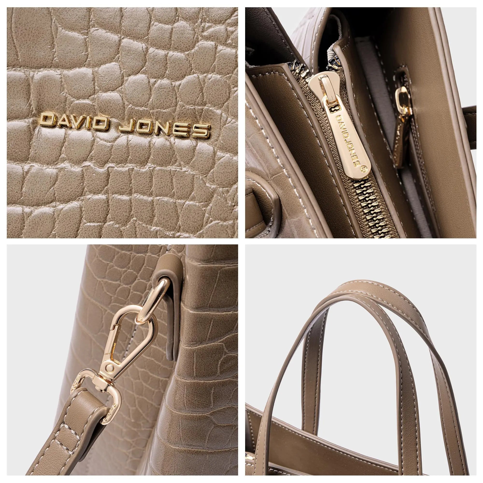 Sac à main cabas crocodile David Jones