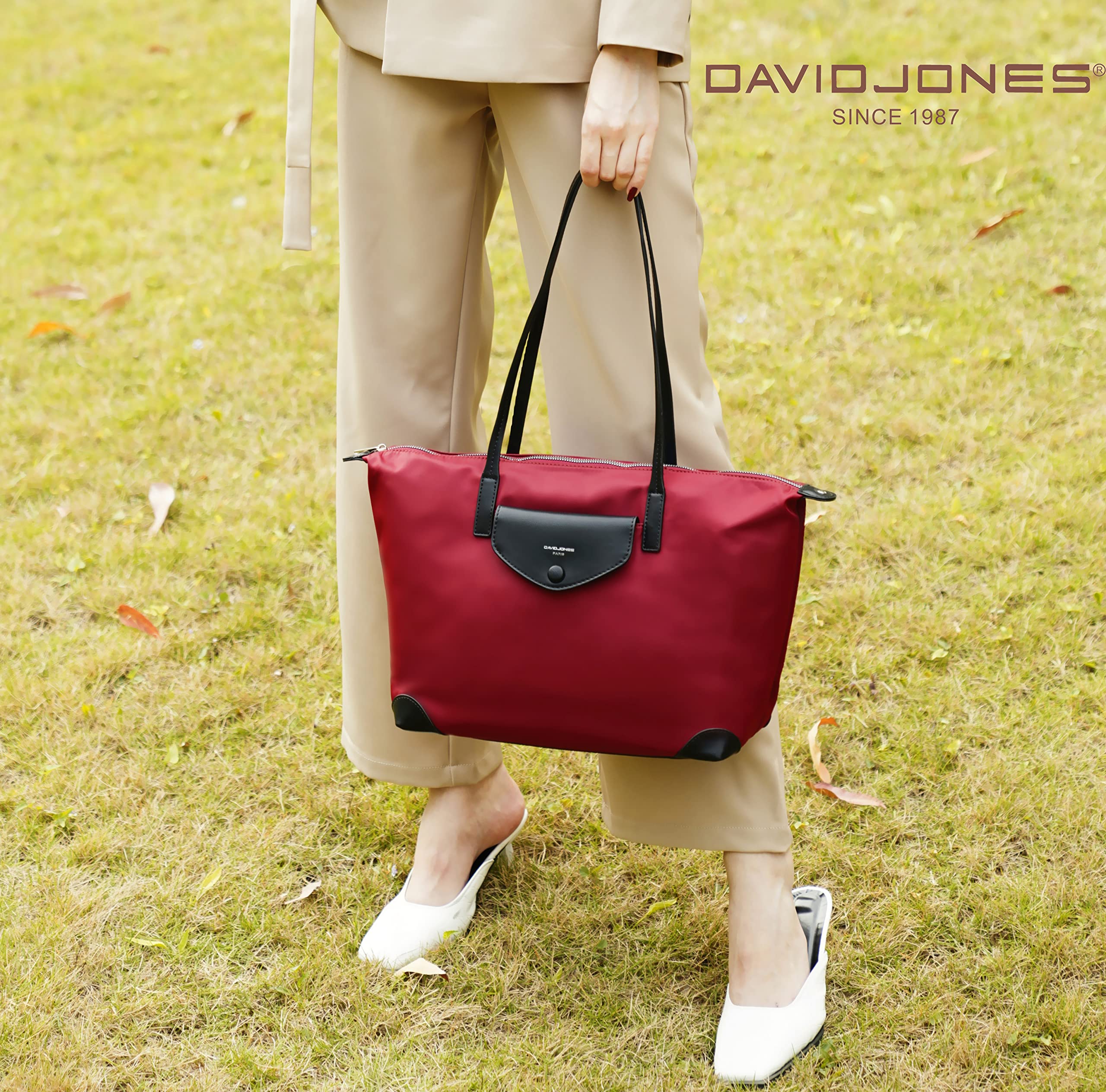 Sac à main cabas nylon David Jones