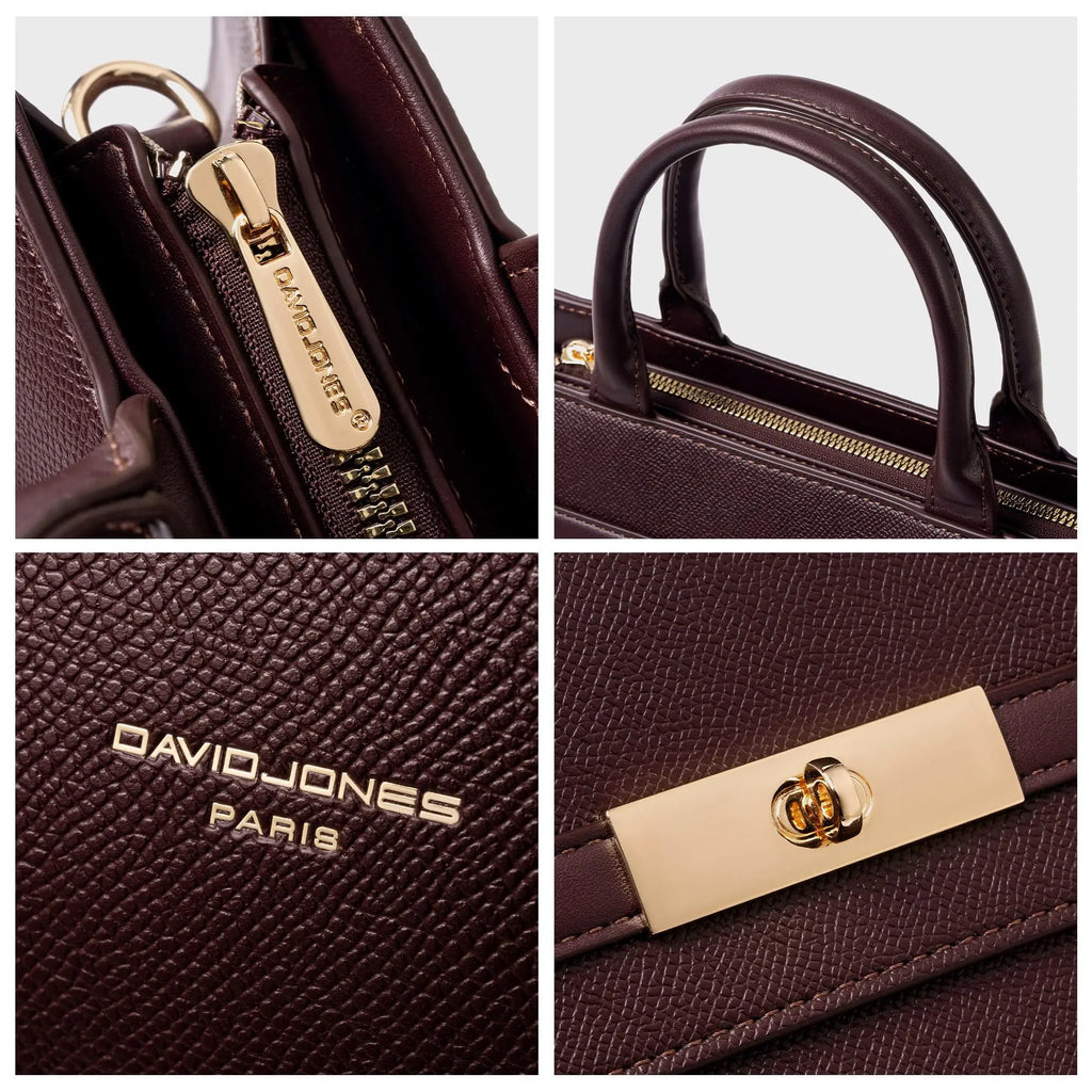 Sac à Main bandoulière avec une élégante boucle ceinture dorée David Jones