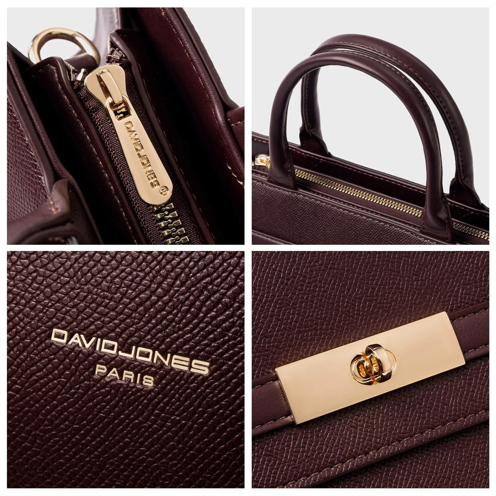 Sac à Main bandoulière avec une élégante boucle ceinture dorée David Jones