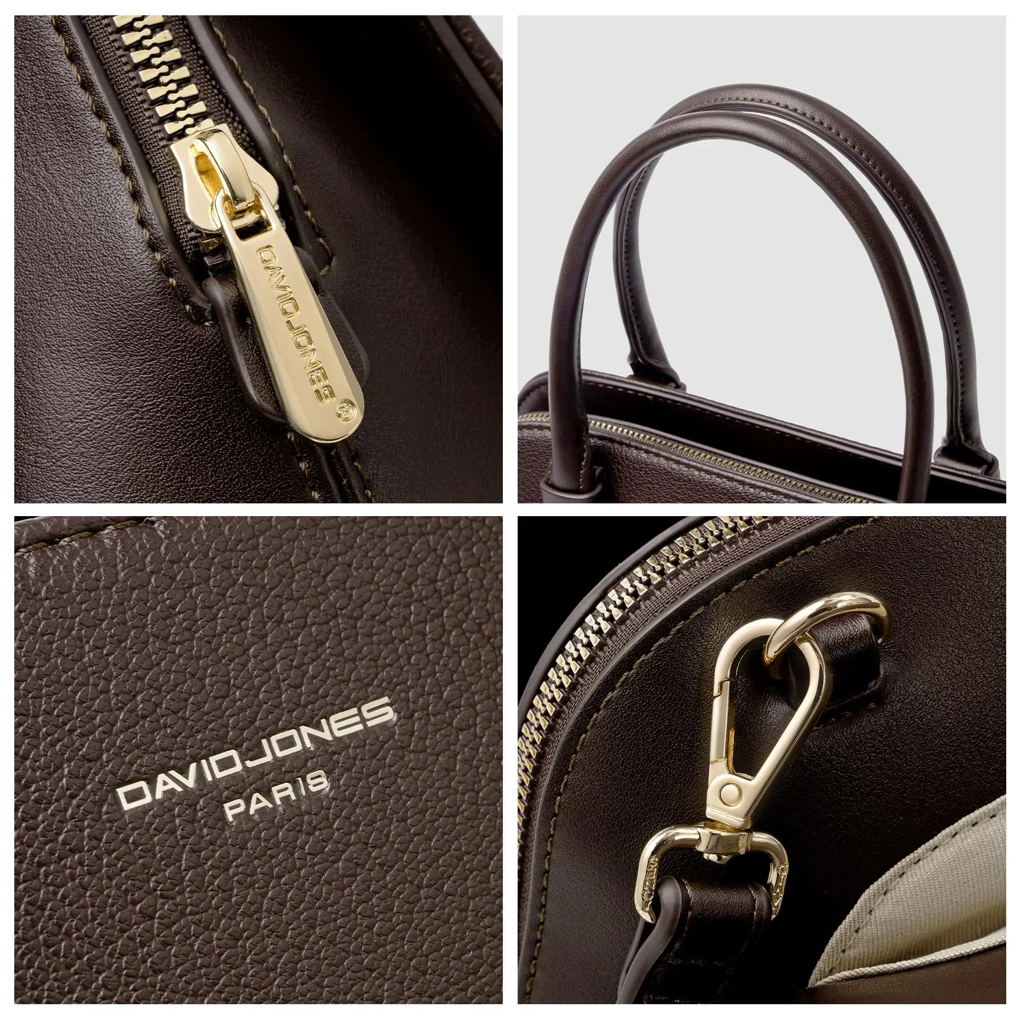 Sac à Main cabas à 3 compartiments de taille moyenne David Jones