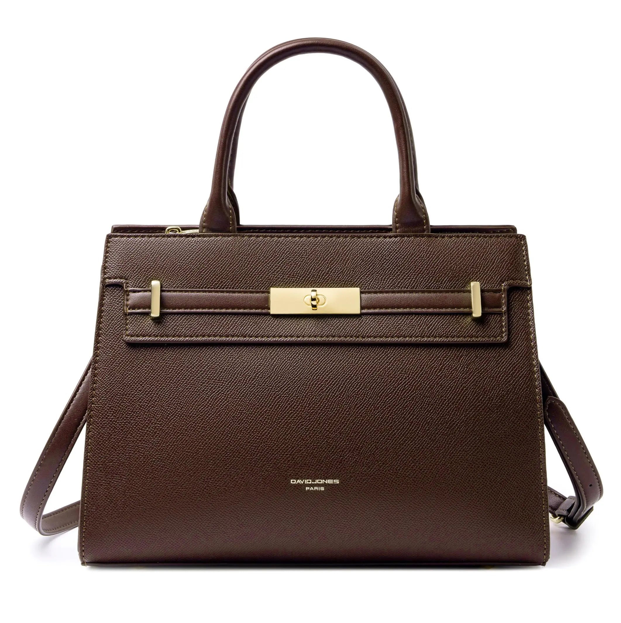 Sac à Main bandoulière avec une élégante boucle ceinture dorée David Jones