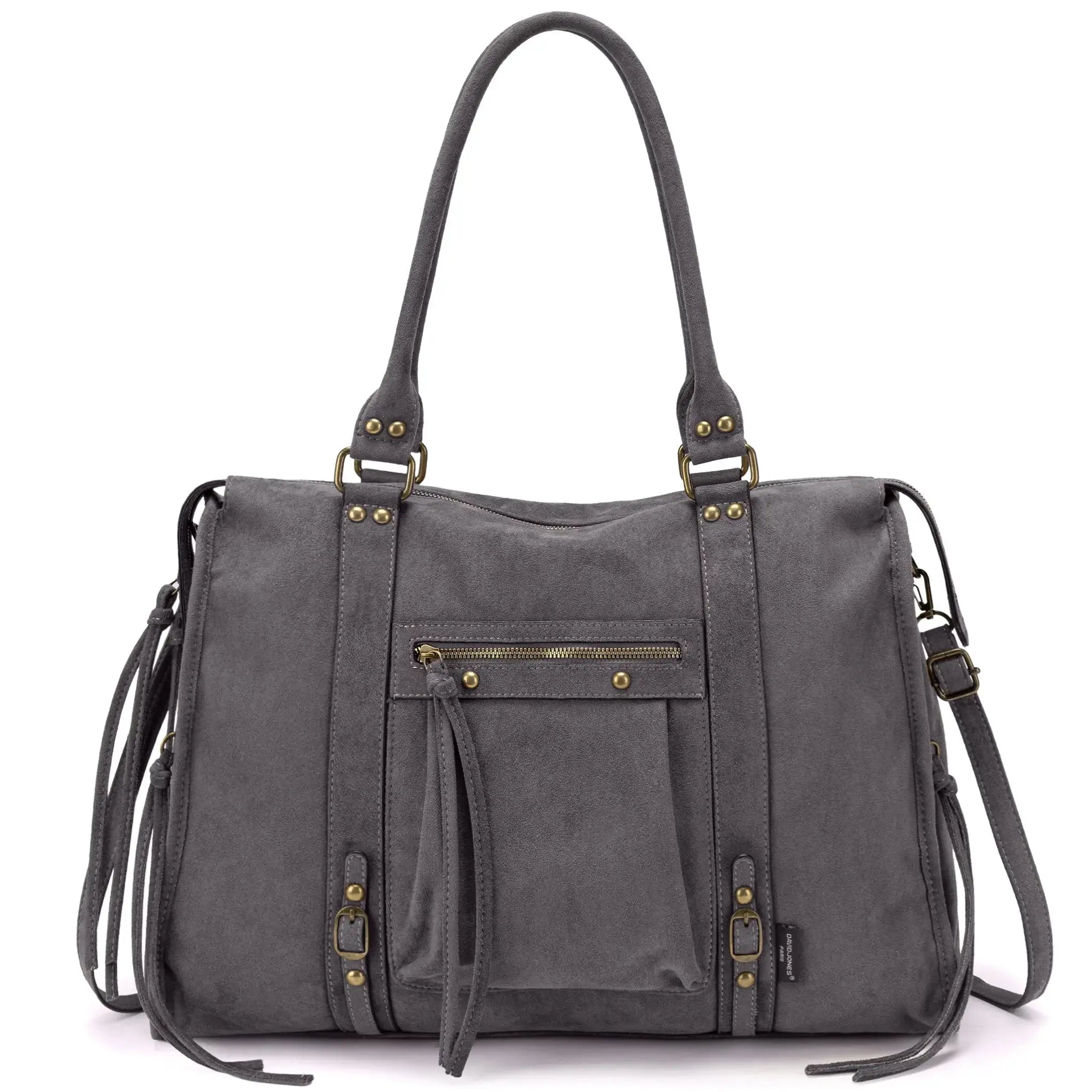 Grand Sac à Main Cabas XL Fourre-Tout Daim Suède David Jones