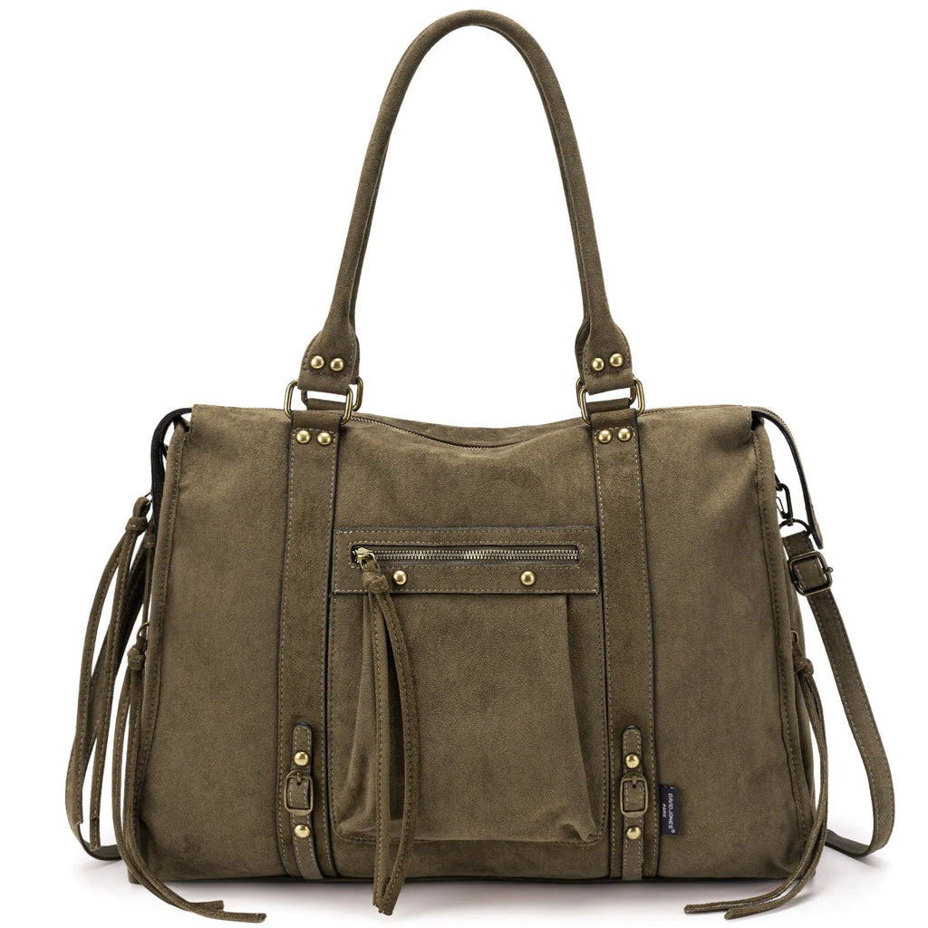 Grand Sac à Main Cabas XL Fourre-Tout Daim Suède David Jones