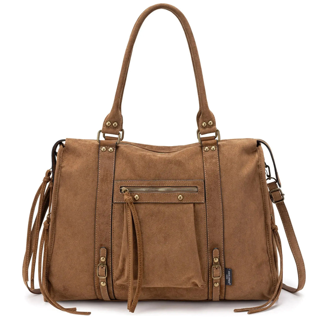 Grand Sac à Main Cabas XL Fourre-Tout Daim Suède David Jones
