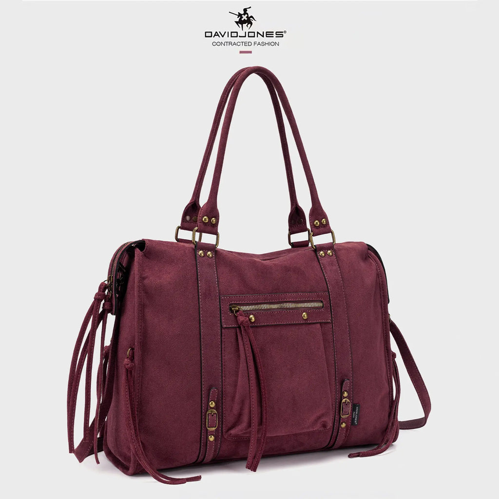 Grand Sac à Main Cabas XL Fourre-Tout Daim Suède David Jones