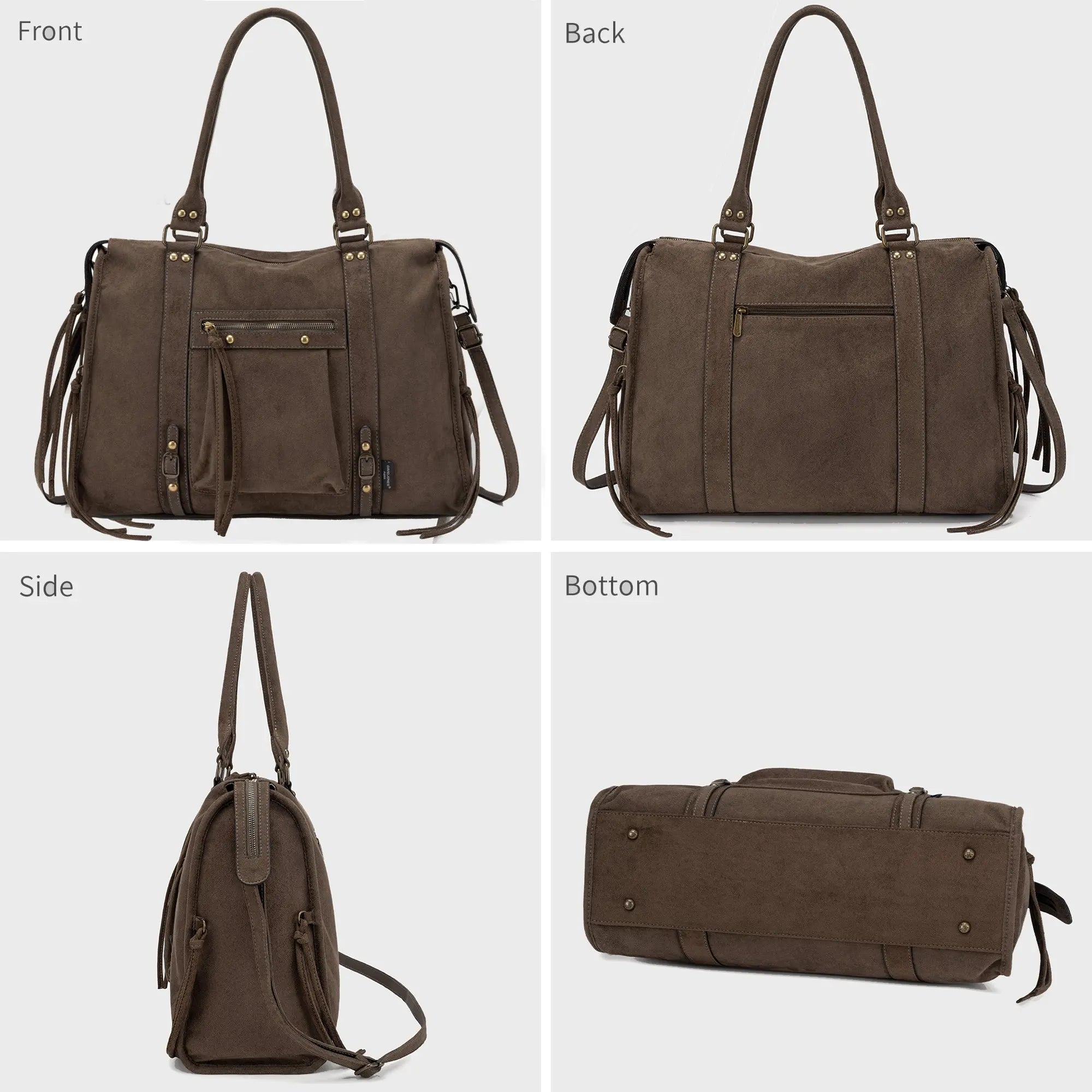 Grand Sac à Main Cabas XL Fourre-Tout Daim Suède David Jones