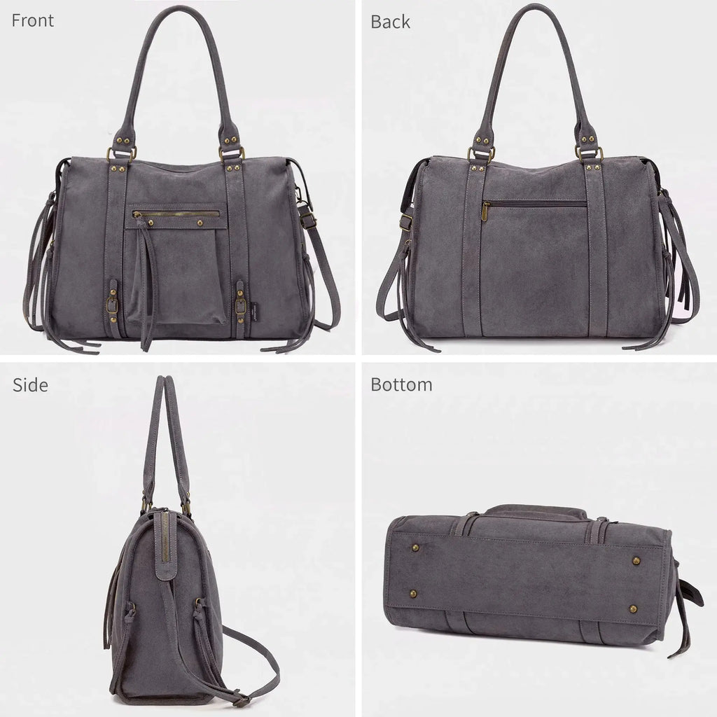Grand Sac à Main Cabas XL Fourre-Tout Daim Suède David Jones