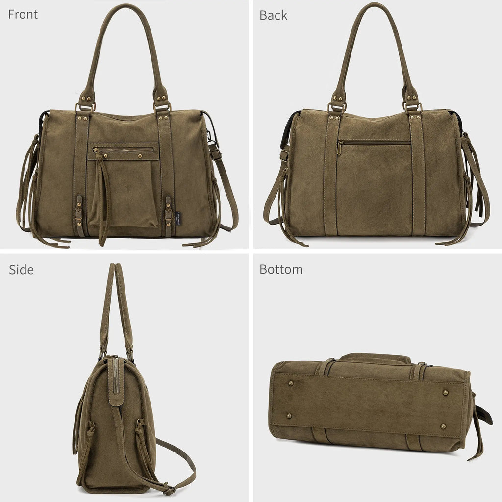Grand Sac à Main Cabas XL Fourre-Tout Daim Suède David Jones