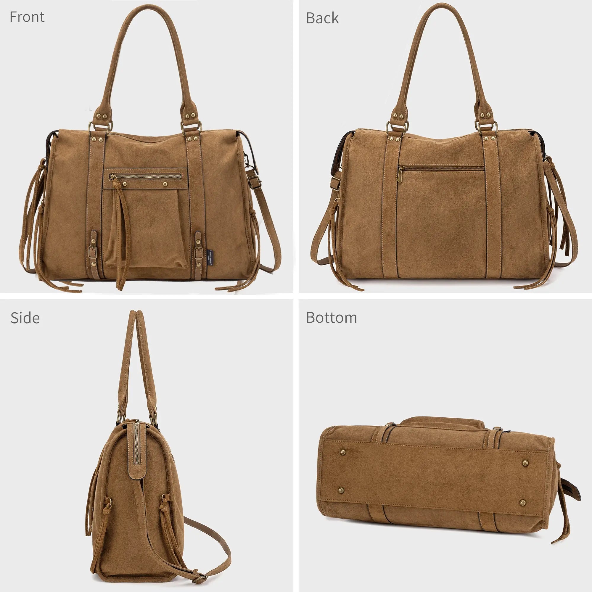 Grand Sac à Main Cabas XL Fourre-Tout Daim Suède David Jones