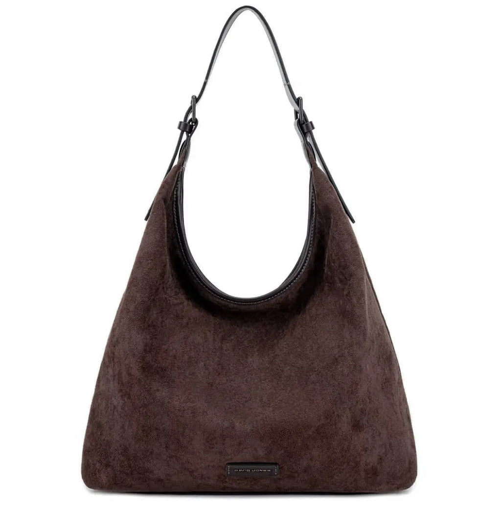 Grand Sac Hobo Souple Effet Daim