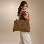 Grand Sac à Main Cabas XL Fourre-Tout Daim Suède David Jones
